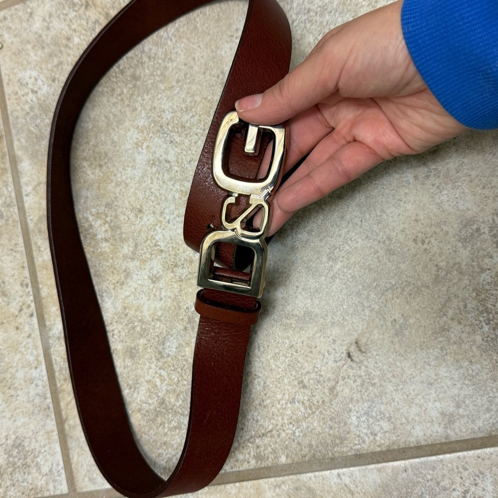 Dolce & Gabbana Rich Brown Leather Belt